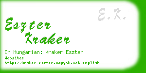 eszter kraker business card